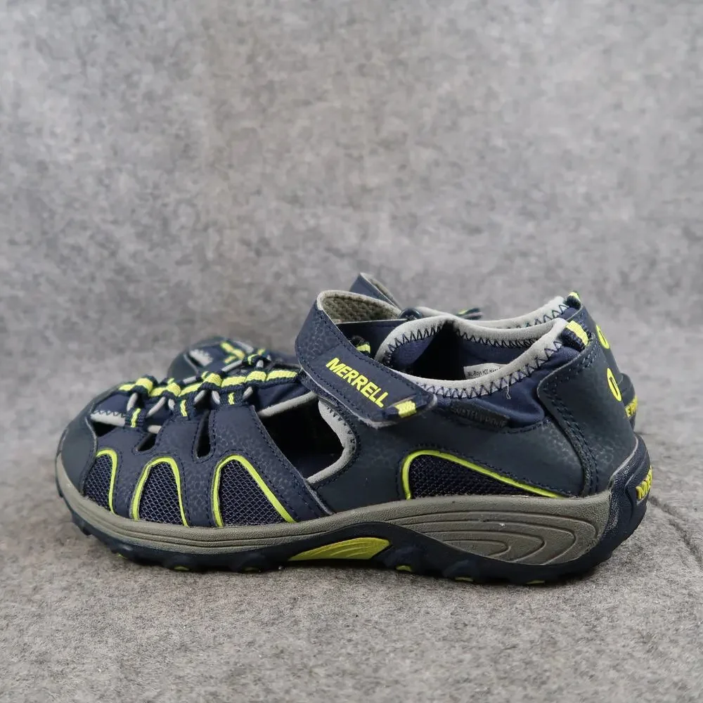 Merrell Shoes Kids 5 Sport Sandals Hydro Closed Toe Fisherman Casual Blue Green
